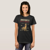Anatomie van een Duitse herdershond T-shirt (Voorkant volledig)