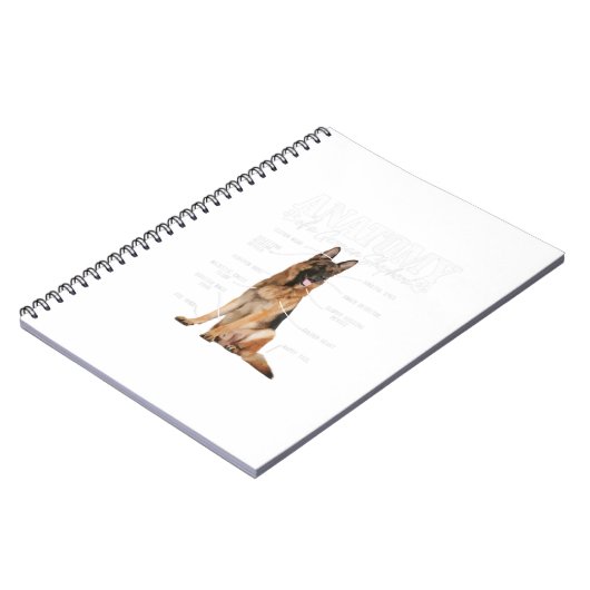 Anatomie van een Duitse schaapherder Notitieboek (Linkerzijde)