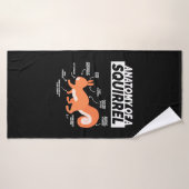 Anatomie van een eekhoorn badhanddoek (Badhanddoek)
