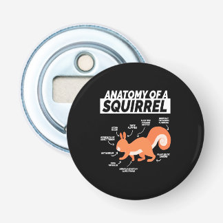 Anatomie van een eekhoorn button flesopener