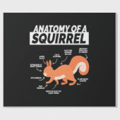 Anatomie van een eekhoorn cadeaupapier (Vlak)