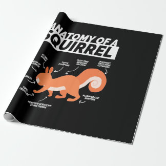 Anatomie van een eekhoorn cadeaupapier