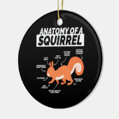 Anatomie van een eekhoorn keramisch ornament (Links)