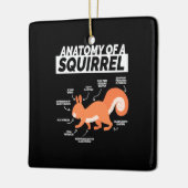 Anatomie van een eekhoorn keramisch ornament (Links)