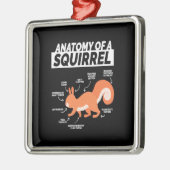 Anatomie van een eekhoorn metalen ornament (Links)