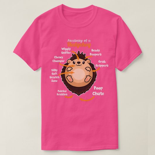 Anatomie van een egel 2 t-shirt (Design voorkant)
