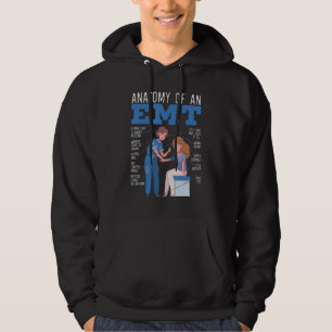 Anatomie van een EMT Paramedisch EMS Gezondheidszo Hoodie