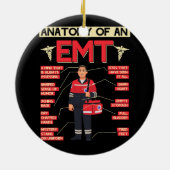 Anatomie van een EMT Paramedische EMT EMS Health C Keramisch Ornament (Achterkant)