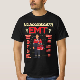 Anatomie van een EMT Paramedische EMT EMS Health C T-shirt