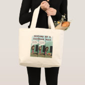 Anatomie van een facebook post Funny Grote Tote Bag (Voorkant (product))