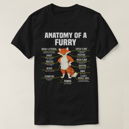 Anatomie van een fmestfandom-kersen tast snoepgoed t-shirt (Design voorkant)