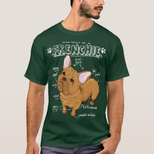 Anatomie van een Franse Bulldog T-shirt