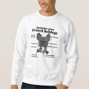 Anatomie van een Franse bulledog Dogs Funny Puppy Trui