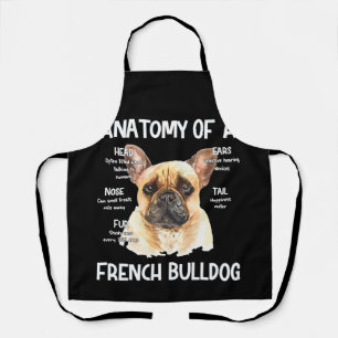 Anatomie van een Franse hond voor Hondenliefhebber Schort