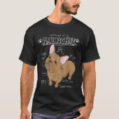 Anatomie van een Frenchie - Grappige Franse Bulldo T-shirt (Voorkant)