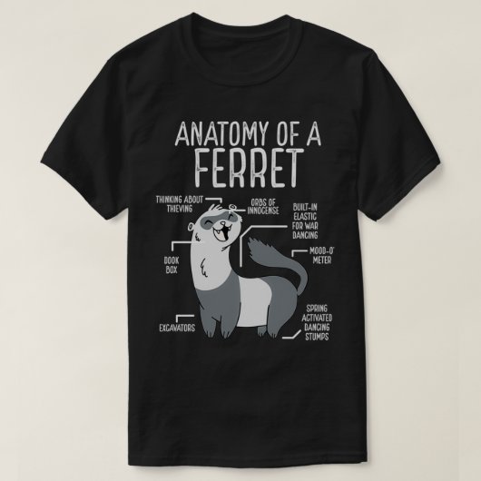 Anatomie van een fret Essential TShirt (Design voorkant)