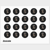 Anatomie van een Funny Labrador Retriever Dog Ronde Sticker (Vel)