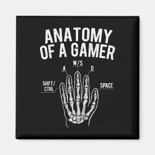 Anatomie van een gamer - Gaming video game liefheb Magneet