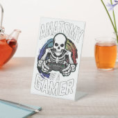 Anatomie van een gamer reclamebord met voetstuk (Insitu)