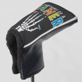 Anatomie van een gamer skelet Hand Funny Head Hoes Golfheadcover (3/4 voorkant)