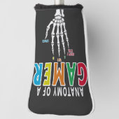 Anatomie van een gamer skelet Hand Funny Head Hoes Golfheadcover (Draai 90)