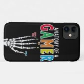 Anatomie van een gamer skelet Hand Funny Hoesje (Achterkant (horizontaal))