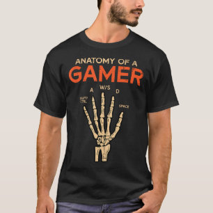 Anatomie van een gamer skelet Hand Funny Mannen Bo T-shirt