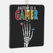 Anatomie van een gamer skelet Hand Funny Ornament (Rechts)