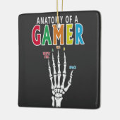 Anatomie van een gamer skelet Hand Funny Ornament (Links)