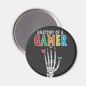 Anatomie van een gamer skelet hand grappige magnee magneet (Voorkant / Achterkant)