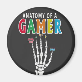 Anatomie van een gamer skelet hand grappige magnee magneet