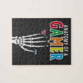 Anatomie van een gamer skelet hand grappige puzzel (Horizontaal)