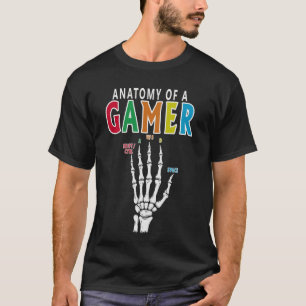 Anatomie van een Gamer Skeleton Hand Funny T-shirt