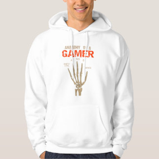 Anatomie van een Gamer Skeleton Hand Keyboard T-Sh Hoodie