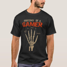 Anatomie van een Gamer Skeleton Hand Keyboard T-Sh