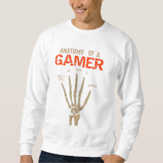 Anatomie van een Gamer Skeleton Hand Keyboard T-Sh Trui