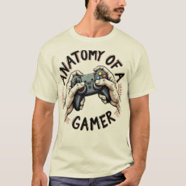 Anatomie van een Gamer T-Shirt - Retro Gamer T-shi