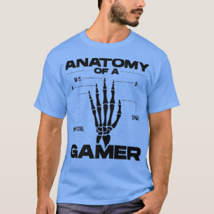 Anatomie van een gamervideo spelspeler PC-aansluit T-shirt
