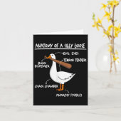 Anatomie van een Gekke gans Kaart (Gele Bloem)