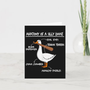 Anatomie van een Gekke gans Kaart