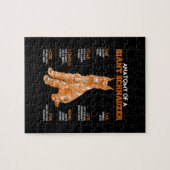 Anatomie van een Giant Schnauzer Dogs Funny Gift Legpuzzel (Horizontaal)