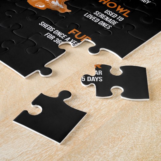 Anatomie van een Giant Schnauzer Dogs Funny Gift Legpuzzel (Zijkant)