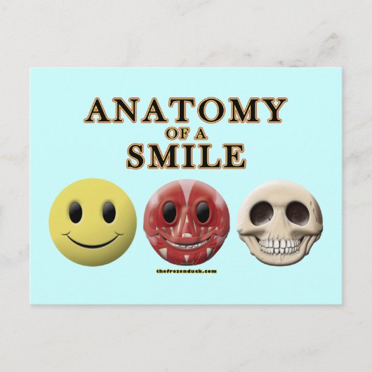 Anatomie van een glimlach briefkaart (Voorkant)
