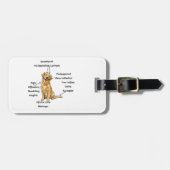 Anatomie van een Golden Retriever - Grappige Hond  Bagagelabel (Voorkant horizontaal)