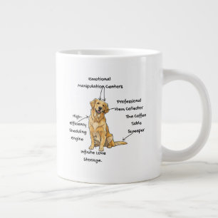 Anatomie van een Golden Retriever - Grappige Hond Grote Koffiekop