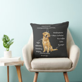 Anatomie van een Golden Retriever - Grappige Hond Kussen (Stoel)