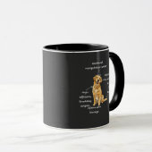 Anatomie van een Golden Retriever - Grappige Hond Mok (Voorkant rechts)