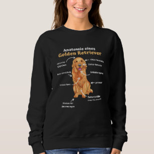Anatomie van een Golden Retriever met zoete honden Trui