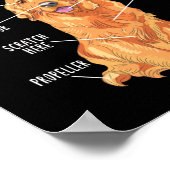 Anatomie van een Golden Retriever vader Poster (Hoek)