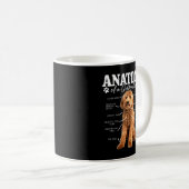 Anatomie van een Goldendoedle Funny Cute Dog Doodl Koffiemok (Voorkant rechts)